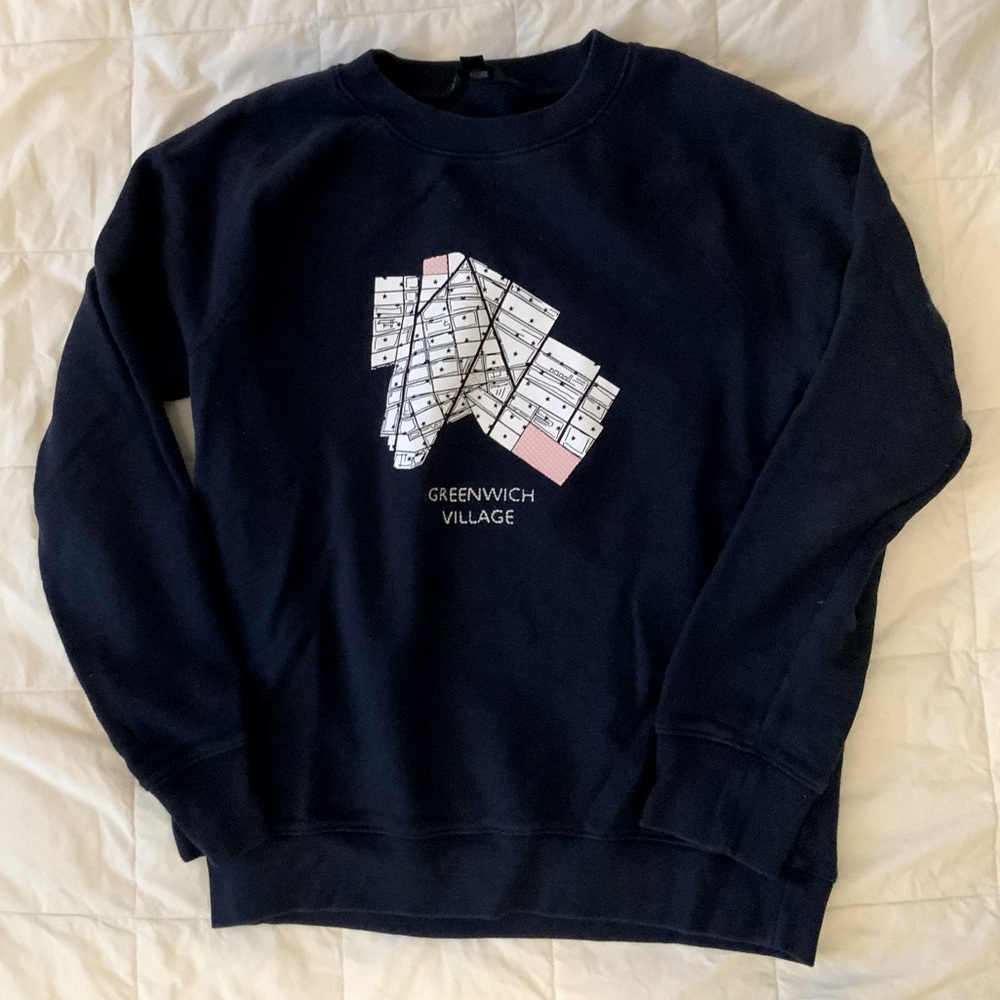J. Crew Greenwich Village Navy Sweatshirt